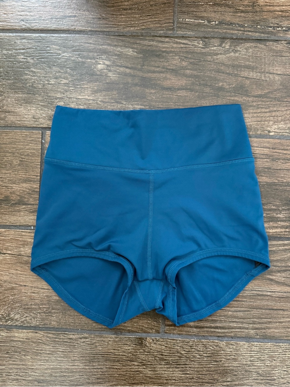 Five Dancewear Teal High Waist Dance Shorts | Adult Small Athletic Booty Shorts